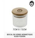 Bocal en verre hermetique Kush 7cm x 7,5cm